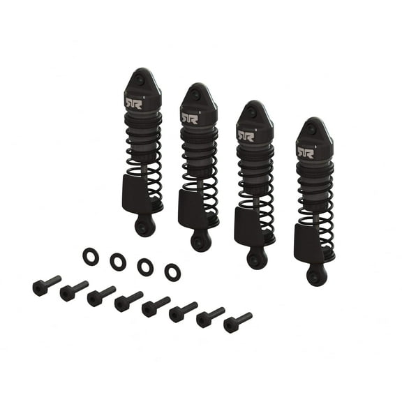 ARA-1560 Aluminum Shock Set, 58mm Length, 2000cSt Oil (4), Gunmetal: GROM