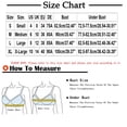 thumbnail image 3 of PEZHADA Womens Non Steel Ring Style Printed Gathered Middle Button Breathable Underwear Daily Bra, 3 of 9