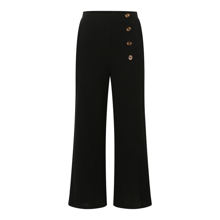 SNKSDGM Women's Plus Black Dress Pants Women Plus Size 24W Dress Pants Women  The Fashion Women's Casual Pockets Solid Pants - Walmart.com