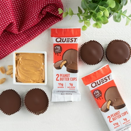 Quest Nutrition Peanut Butter Cups, High Protein, Low Carb, Gluten Free, Keto Friendly, 4ct