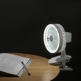 thumbnail image 5 of RFUGUG 2400mAh Rechargeable Clip-On Fan - 3 Speed Settings, Versatile Portable Desk Fan for Treadmill, Shopping Cart, Bedside, Car, and Baby Stroller Use, 5 of 8