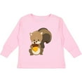 thumbnail image 3 of Inktastic Cute Woodland Animal Squirrel Boys or Girls Long Sleeve Toddler T-Shirt, 3 of 5