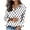 White, variant on Sexlip Womens Polka Dot Print Blouse Tie Front Design Lightweight Fabric Relaxed Silhouette for Brunch Outings Green M