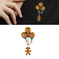 thumbnail image 2 of Fashionable Balloon Bear Brooch Elegant Balloon Bear Tassels Brooch Lapel Pin Jewelry For Unisex Fashion Lovers, 2 of 10