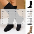 thumbnail image 3 of hzomhy Womens Knee High Boots Round Toe Slouch Shaft Pull On Design Low Block Heel for Casual Daily Outfits, 3 of 9