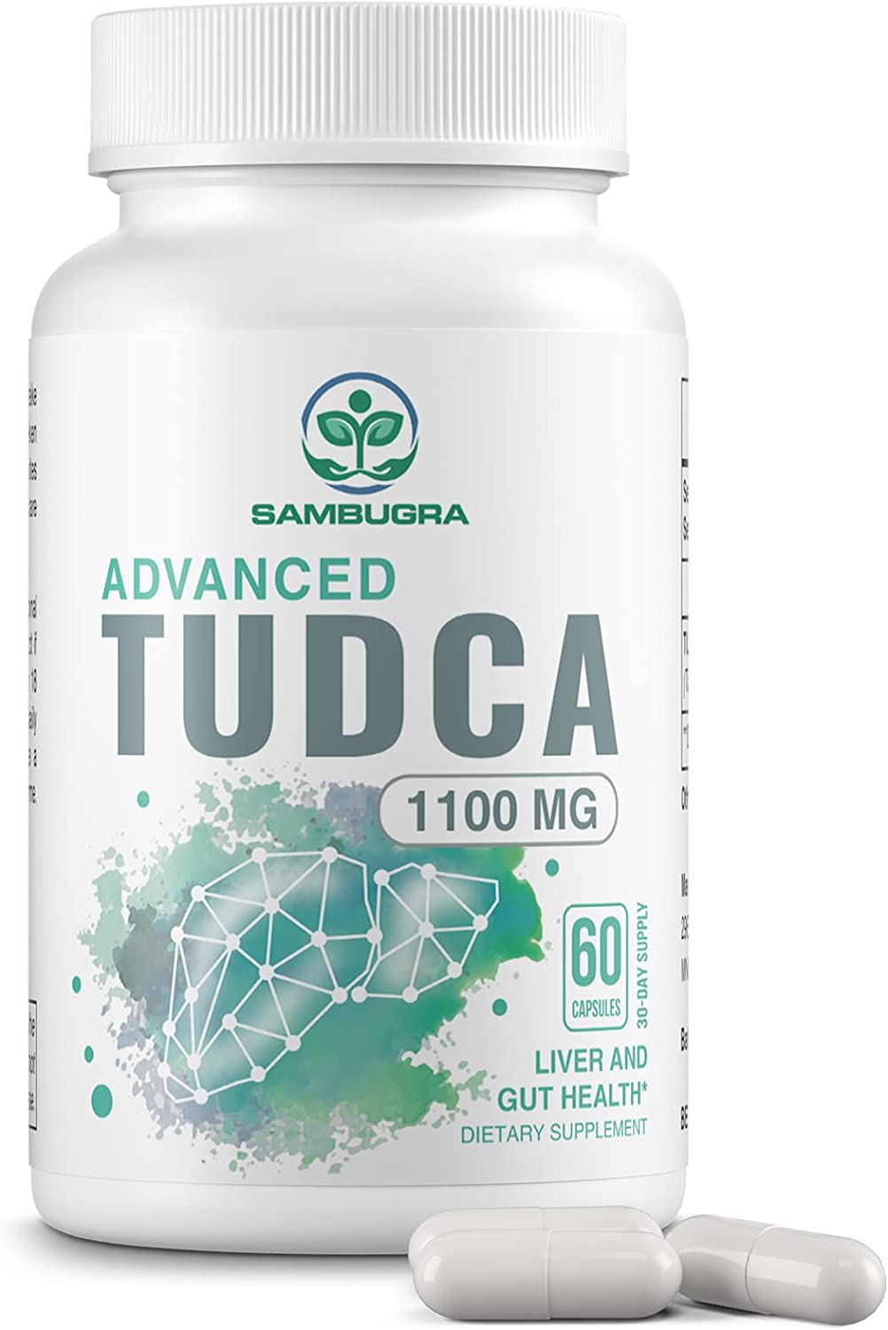 TUDCA Liver Supplements 1100mg, Ultra Strength Bile Salt TUDCA Supplement, Liver Support for