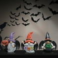 thumbnail image 4 of Hodao Halloween Gnome Decorations Set of 3 – Resin Bat-Winged Witch Gnomes with Pumpkin, “BOO” Banner, and Cauldron – Hand-Painted Halloween Figurines for Home, Tabletop, Porch, or Garden Decor, 4 of 7