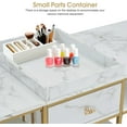 thumbnail image 6 of BarberPub 78.7" Width 2 Position Nail Desk,  Double Manicure Table for Nail Tech, 6 of 9