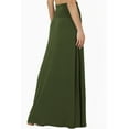 thumbnail image 4 of TheMogan Women's PLUS Casual Draped Jersey Foldable Waist Relaxed Long Maxi Skirt, 4 of 7