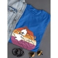 thumbnail image 3 of Beaver Couple W Pride Flag T-Shirt Women -Smartprints Designs, Female Small, 3 of 4