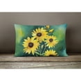 thumbnail image 2 of Carolines Treasures 16 x 12 in. Unisex Kentucky Goldenrod in Watercolor Fabric Decorative Pillow, 2 of 4
