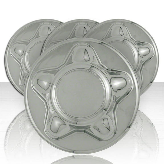 Set of 4 Chrome ABS Center Caps for 1997-2000 Ford Expedition
