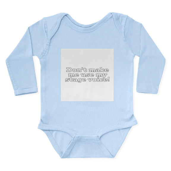 CafePress - Stage Voice Body Suit - Long Sleeve Cotton Baby Bodysuit