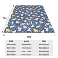 thumbnail image 2 of JUNZAN Cute Baby Animals Print Flannel Fleece Blanket Throw Blanket for Bed,Sofa,Couch,Travel,Camping(80"x60" ), 2 of 5