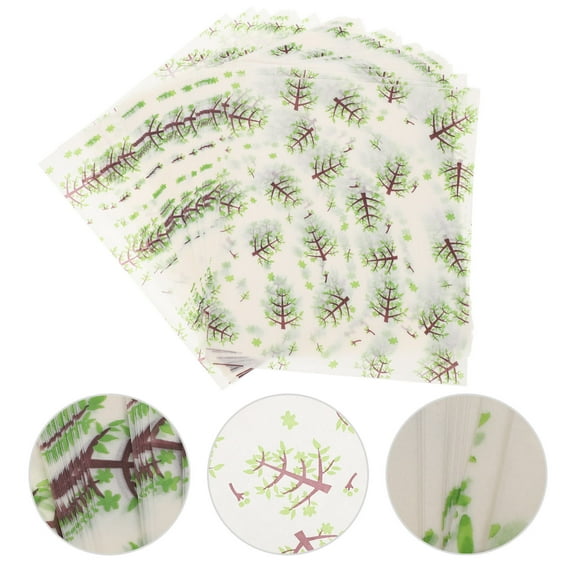 WRITWAA 50 Sheets Food Wrapping Paper Multi Paper Waterproof for General Users Children's Lunch Boxes Fried Foods