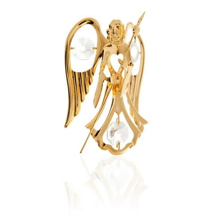 Matashi Crystal Guardian Angel Wielding a Spear Ornament