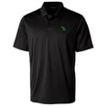 thumbnail image 2 of Men's Cutter & Buck Black North Texas Mean Green Prospect Eco Textured Stretch Recycled Polo, 2 of 3