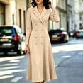 thumbnail image 5 of Gytharion Women's Double Breasted Blazer Dresses Lapel Collar A-Line Dresses Long Sleeve Classic Stylish Midi Dresses for Special Occasions, 5 of 6