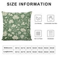 thumbnail image 5 of Shiartex Spring Sage Green Pillow Covers 18x18 Vintage Floral Rustic Old Style Cute Flower Print Decorative Outdoor Pillowcases Seasonal Farmhouse Throw Cushion Case Decor for Couch Sofa Bed, 5 of 5