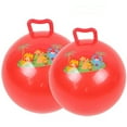 thumbnail image 3 of Handle Ball Handle Hopper Ball With Cartoon Pattern Bouncing Inflatable Toy Random Color, 3 of 6