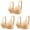 Beige, variant on Virmaxy 3PC Womens Wireless Bra 3PC Sexy Comfortable Breathable Large Size Adjustable Sexy Bra with Side Folding Beautiful Back Bra Adjustable Shoulder Straps Beige XXL