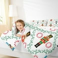 thumbnail image 4 of Homewish Vintage Christmas Nutcraker Full Size Comforter Sets,Merry Xmas Bedding Comforter Set,Green White Red Bedding Sets For Teens,Ultra Soft Home Decor Reversible,3 Pieces, 4 of 8