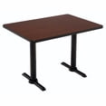 thumbnail image 7 of KFI Studios Mode 2.5' x 5' Dining Table, Designer White, Black Base, 7 of 7