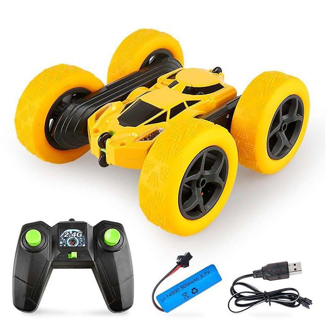 Rc Tumbling Stunt Car de doble cara 360 giratorio Twisting Car 2,4g carga Robot Rc coches juguetes niños regalo LingWen 8390615252744