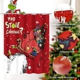 thumbnail image 3 of 4Pcs Christmas Shower Curtain Sets with Non-Slip Rugs, Toilet Lid Cover and Non-Slip U Shape Bath Mat, Bathroom Sets with 12 Hooks Xmas Holiday Home Decor, 3 of 6