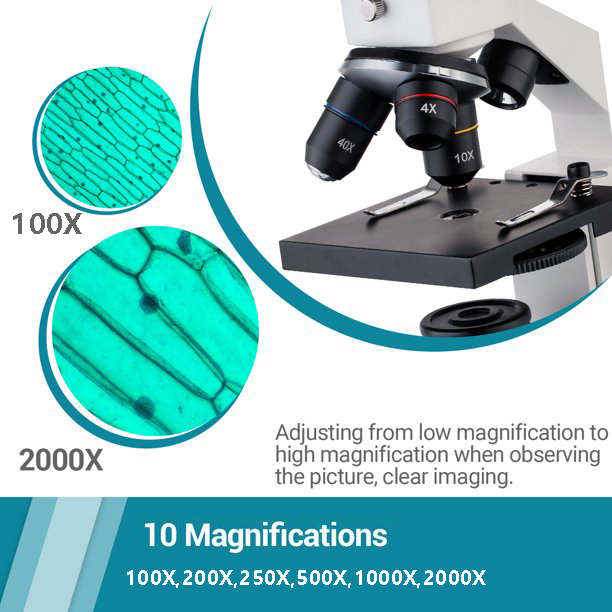 LAKWAR Compound Microscope Kit 40X-2000X Magnification photo 7
