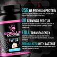 thumbnail image 6 of Gorilla Mode Premium Whey Protein Powder, Cookies and Cream, 25g Protein, 30 Servings, 6 of 6
