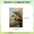 thumbnail image 6 of ONETECH Hedgehog Flowers Grass Golf Towel Father's Day 24x16in 1PC, 6 of 7