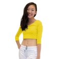 thumbnail image 2 of Top - Crop Top, 3/4 Sleeve, 2 of 2
