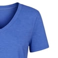 thumbnail image 5 of Hfnxid Short Sleeve Shirts for Womens Solid Color Basic Tops Summer Casual Tunic Tshirt Fashion Daily Tees Blue XXL, 5 of 6