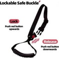 thumbnail image 3 of Car assist handle for seniors - Door assist handle with safety lock button, Car stand assist safety handle with adjustable strap, 3 of 5