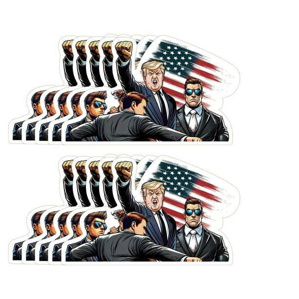 Great promotion! 10 Pcs I'll Be Back Stickers Funny Sticker 2024 Sticker Funny Decal Accessories Campaign Parody Sticker For Car Motorcycle Helmets Laptop Decor