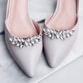 thumbnail image 1 of Clip de zapato plateado, decoración de joyería, hebilla de zapato de cristal para fiesta de boda, ampliamente utilizado para tacones, zapatos planos y botas, 1 of 5