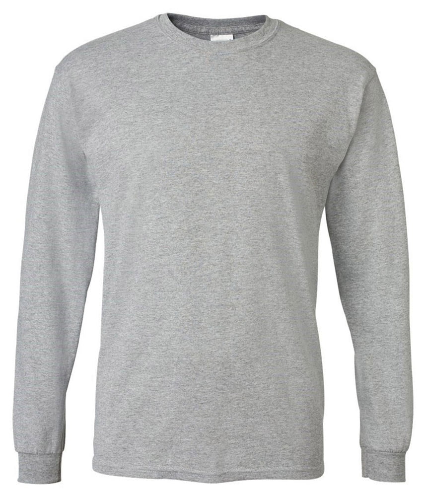 Gildan - Gildan G8400 Adult Long Sleeve Jersey T-Shirt -Sport Grey ...