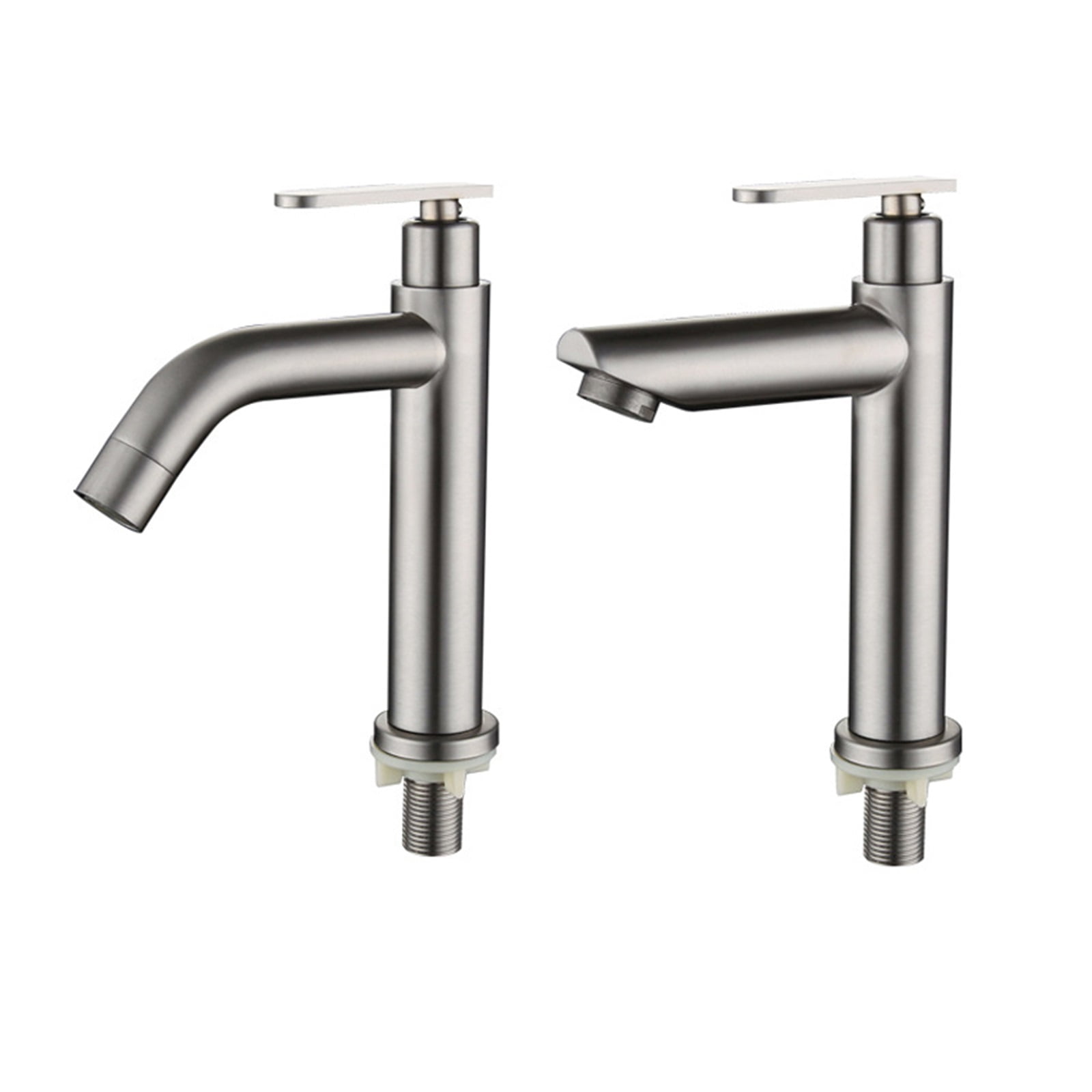 Bathroom Basin Faucets Single Cold Water Bathroom Sink Faucets Brushed 304 Stainless Steel Single Handle Washbasin Tap