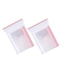LULULION Clear Resealable Storage Bags with Zipper Lock 200pcs Transparent PE Mini Pouches for Candy Jewelry