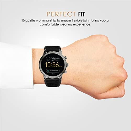 fossil q explorist black smartwatch
