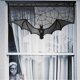 thumbnail image 2 of Halloween Gothic Bat Window Curtain,Black Lace Spider Web Bats Witch Skeleton Door Curtain Panel Decor For Spooky Halloween Holiday Party Home Decora, 2 of 5