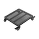 thumbnail image 3 of Carro para maceta con bandeja para maceta móvil, Base para maceta multifuncional resistente con ruedas para árboles en macetas de interior y exterior Negro, 3 of 9