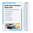 thumbnail image 2 of Rollo Plastico Transparente Jands Distribution 18 Calibre 80 700 Pies, 2 of 7
