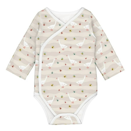 

Matuu Funny Goose1 for Baby Long-Sleeve Bodysuit Soft Cotton Comfortable and Breathable Perfect for Newborns and Infants