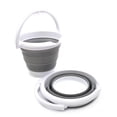 thumbnail image 3 of SAMMART Collapsible Plastic Bucket - Foldable Round Tub - Portable Fishing Water Pail - Space Saving Outdoor Waterpot, size 27cm dia, 3 of 8