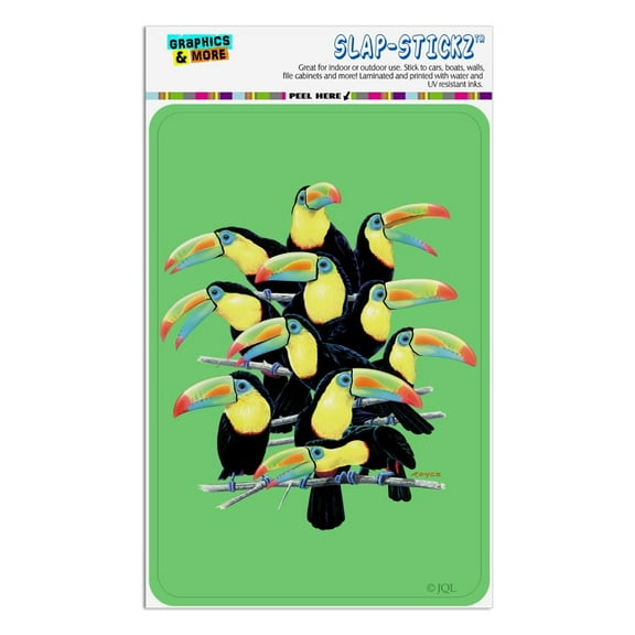 Colorful Toucan Town Rainforest Birds Home Business Office Sign