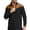 Black, variant on Sweatshirt Mens Zip Neck Velour With Vertical Piping Knitwear Style Long Sleeve Indoor Tops