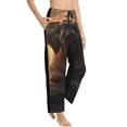 thumbnail image 6 of Salouo Lake Meditating Elephant Print Women's Pajama Pants Casual Loose Sweatpants PJs Flowy Pants Drawstring Palazzo for Women Wide Leg Pants Lounge Pajama -Medium, 6 of 8