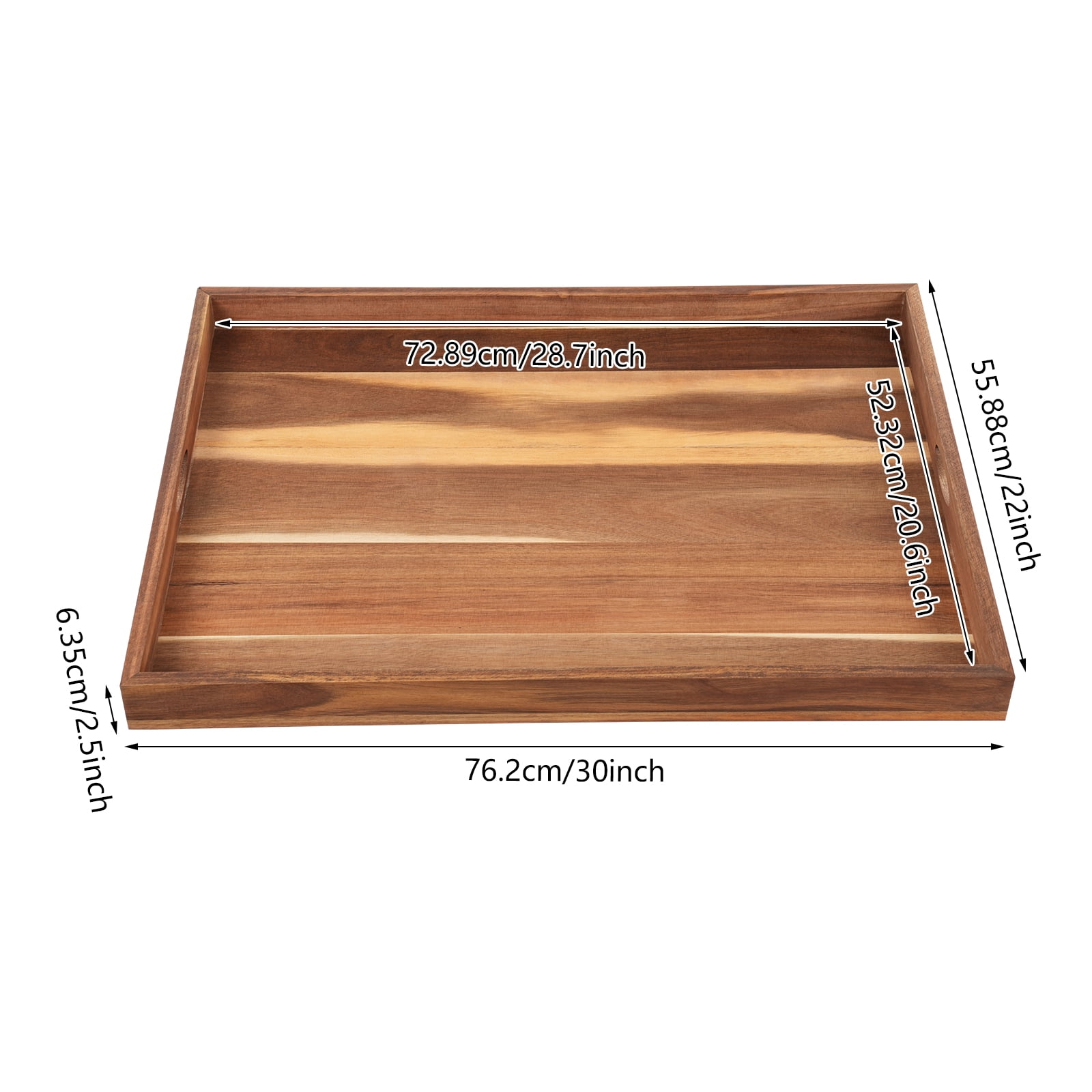 Rectangle Acacia Wood Burnt Wood Stove Cover Kitchen Chopping Cover Sink Cover for Home, Restaurants